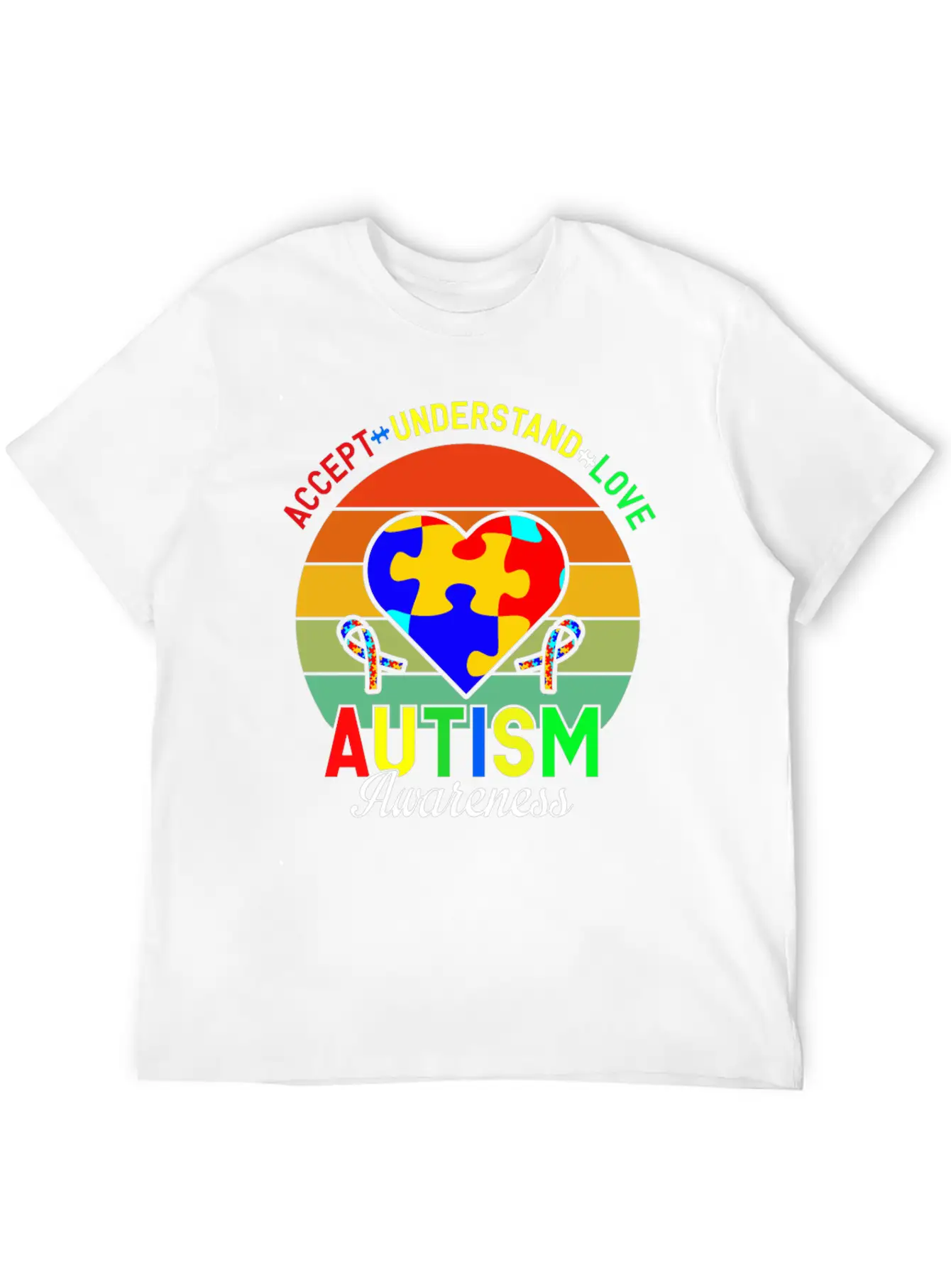 Love Autism Awareness Essential Cotton Tee For Daily Outfits – Unisex Style