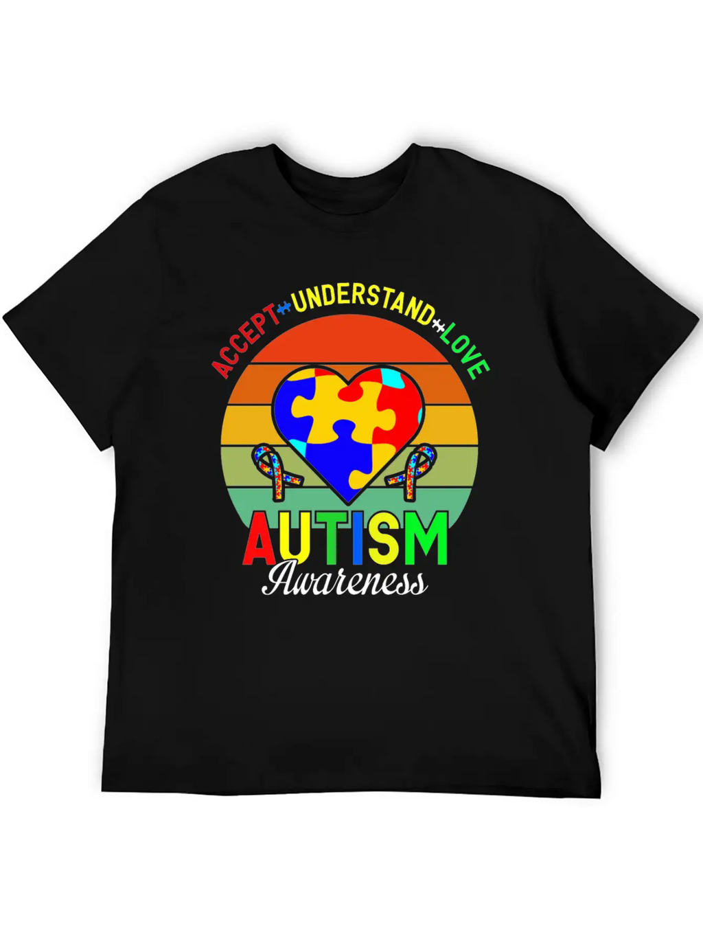 Love Autism Awareness Essential Cotton Tee For Daily Outfits – Unisex Style