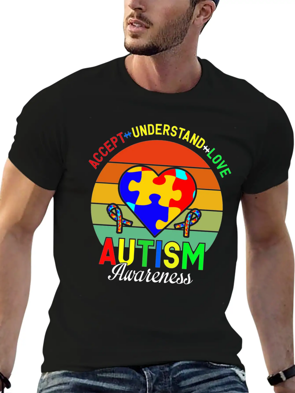 Love Autism Awareness Essential Cotton Tee For Daily Outfits – Unisex Style
