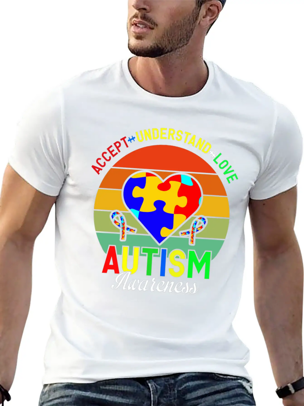 Love Autism Awareness Essential Cotton Tee For Daily Outfits – Unisex Style