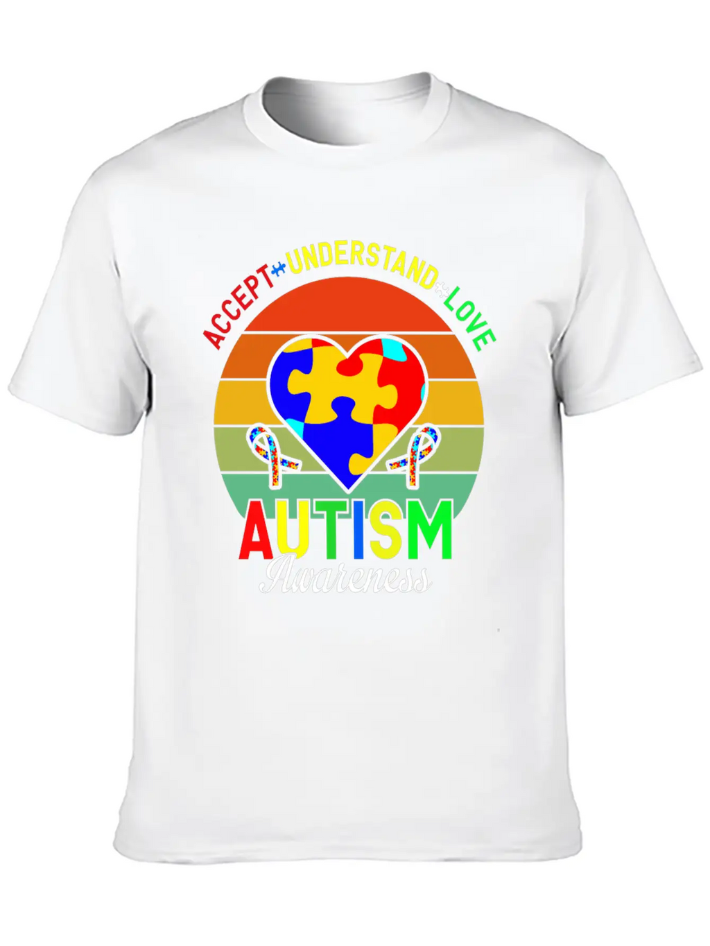 Love Autism Awareness Essential Cotton Tee For Daily Outfits – Unisex Style