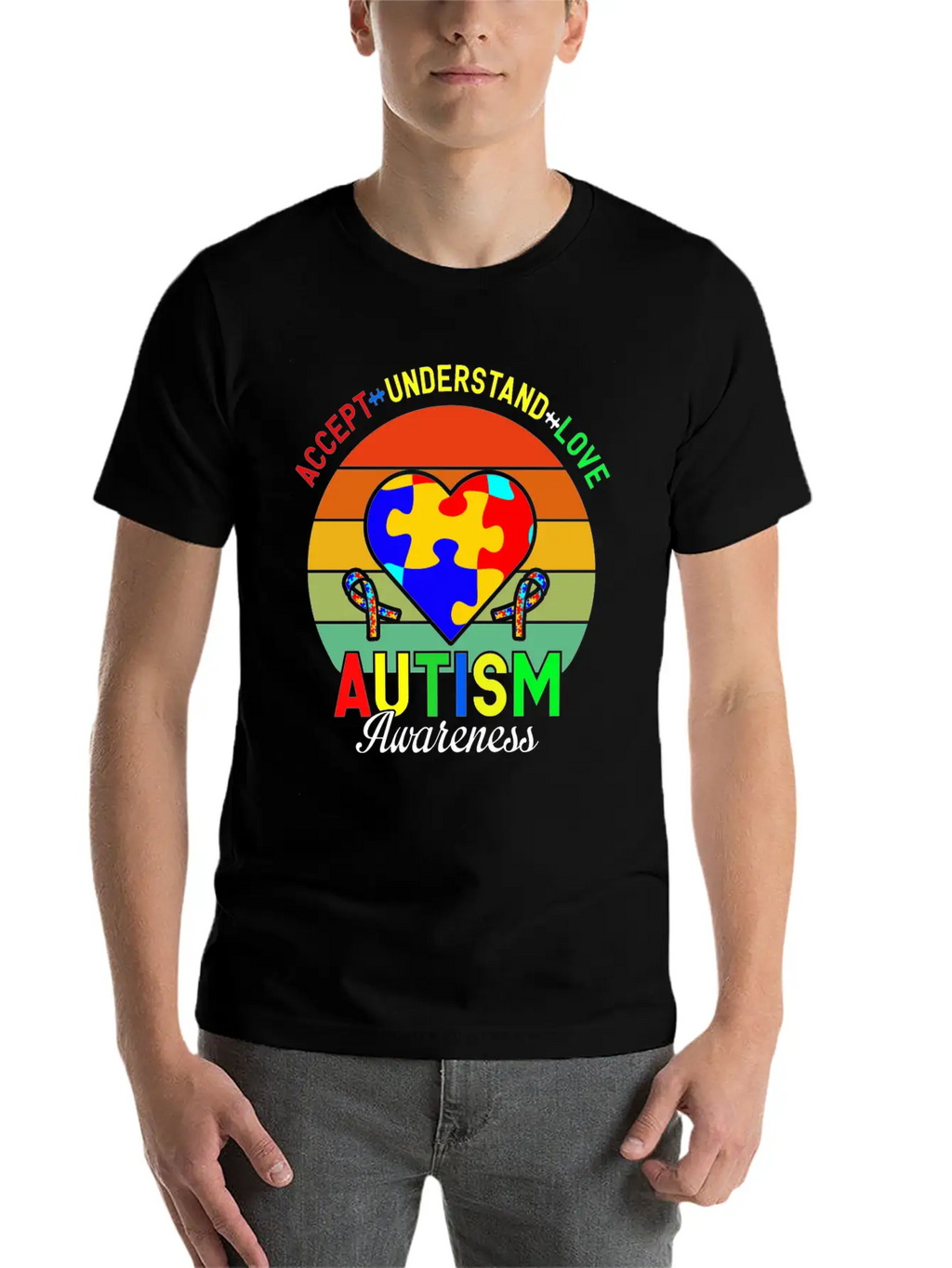 Love Autism Awareness Essential Cotton Tee For Daily Outfits – Unisex Style