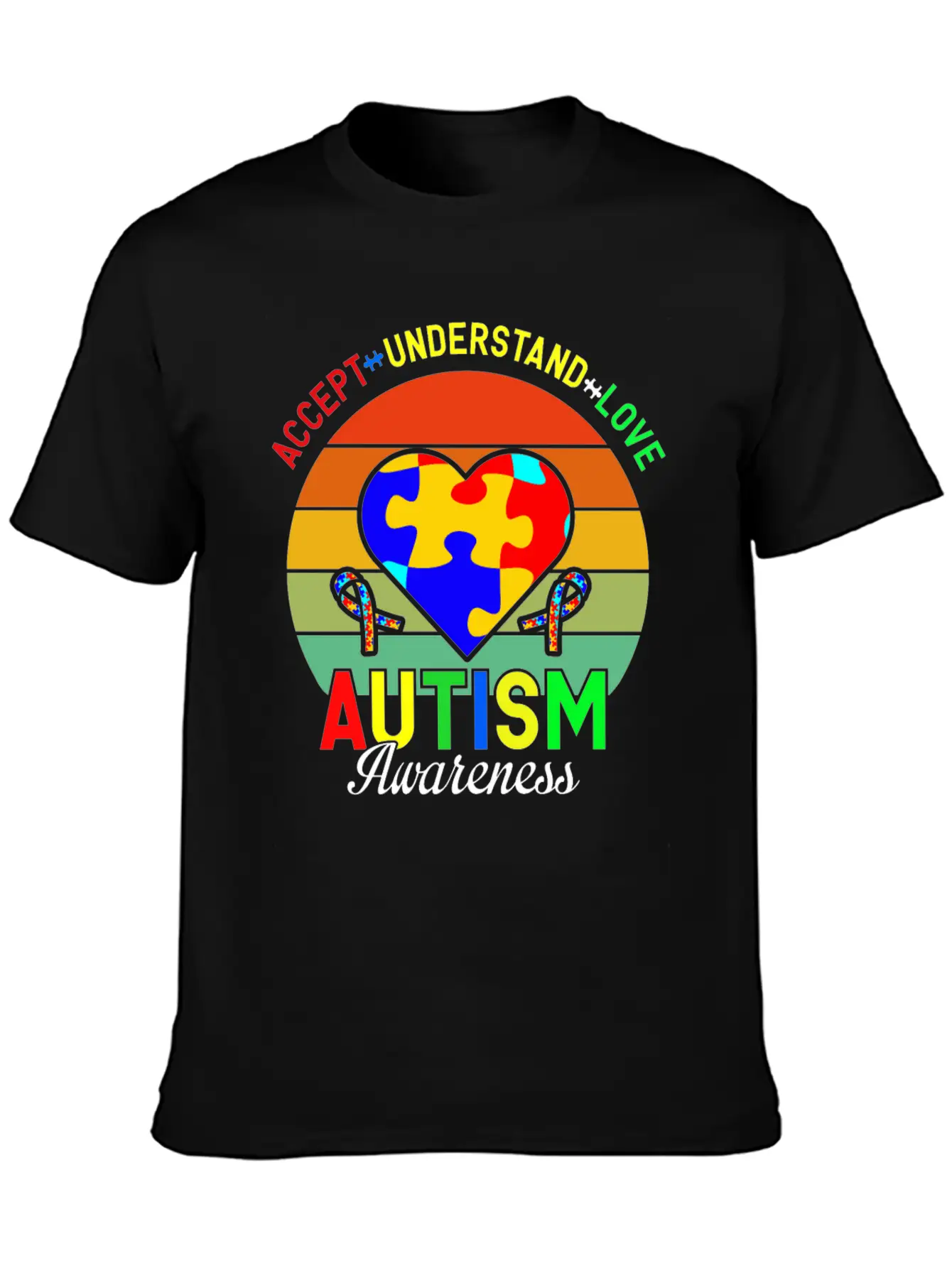 Love Autism Awareness Essential Cotton Tee For Daily Outfits – Unisex Style