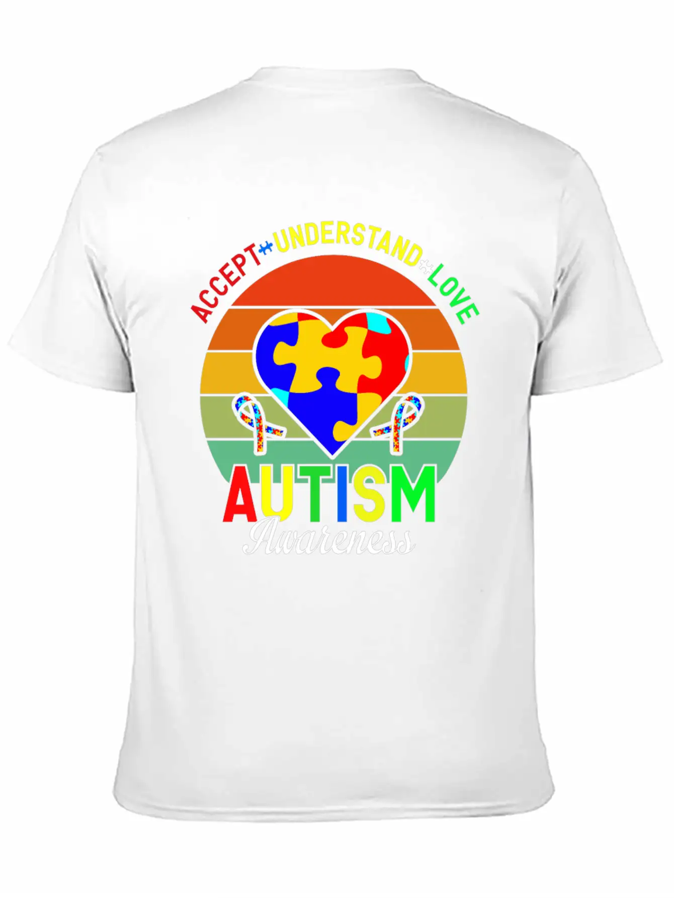 Love Autism Awareness Essential Cotton Tee For Daily Outfits – Unisex Style