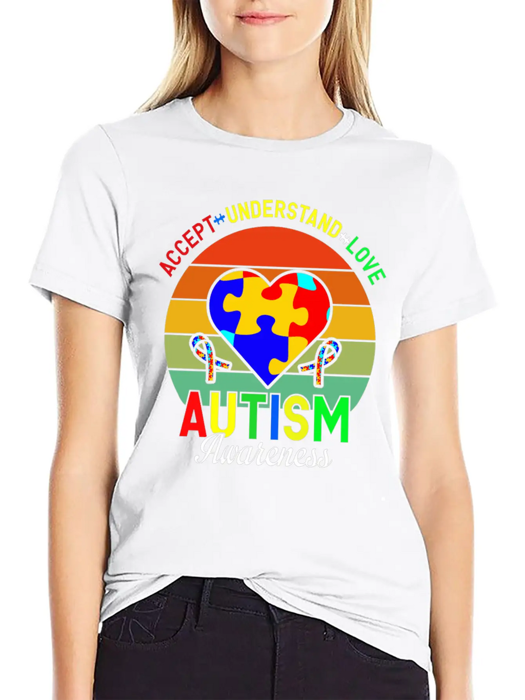 Love Autism Awareness Essential Cotton Tee For Daily Outfits – Unisex Style
