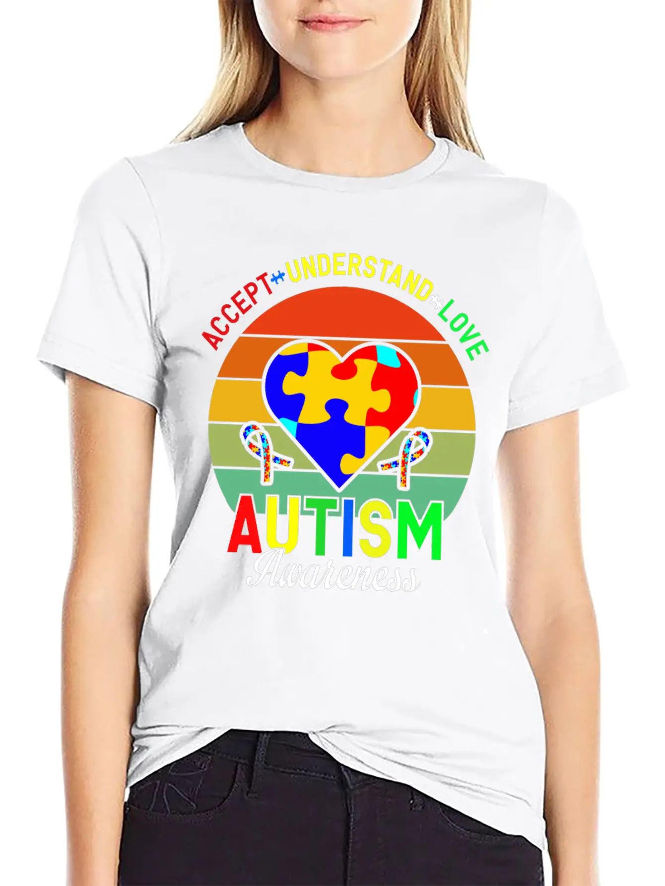 Love Autism Awareness Essential Cotton Tee For Daily Outfits – Unisex Style