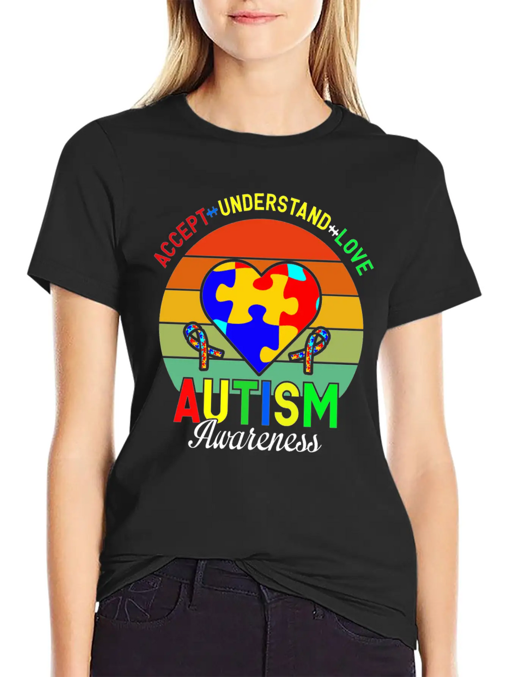 Love Autism Awareness Essential Cotton Tee For Daily Outfits – Unisex Style