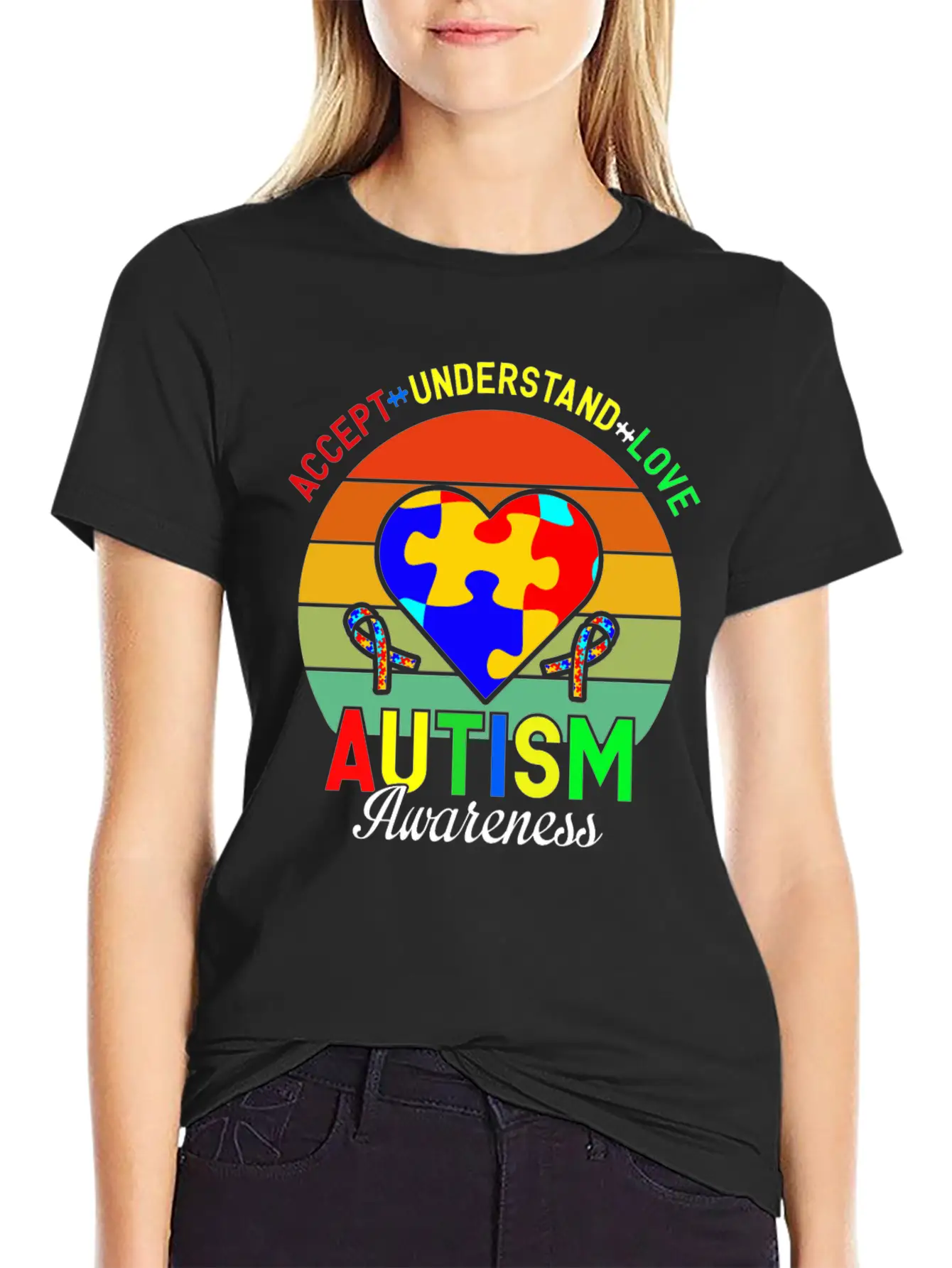 Love Autism Awareness Essential Cotton Tee For Daily Outfits – Unisex Style
