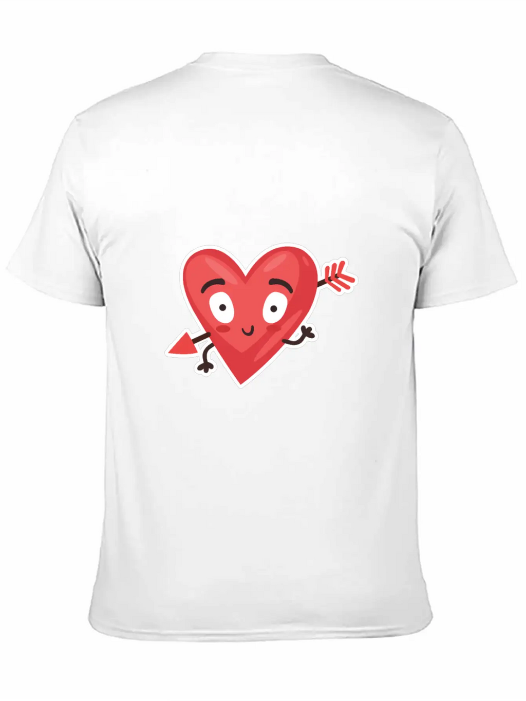 Love Cupid Arrow Heart Casual Graphic T-Shirt – Simple And Comfortable Daily Wear