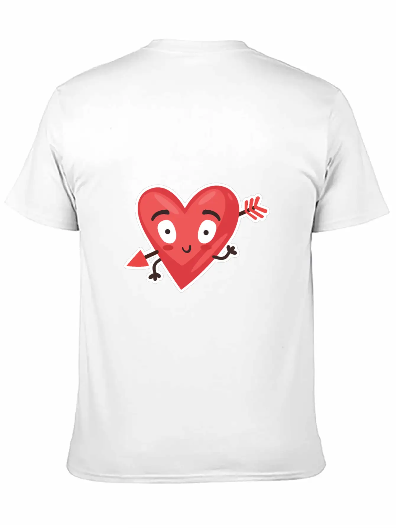 Love Cupid Arrow Heart Casual Graphic T-Shirt – Simple And Comfortable Daily Wear