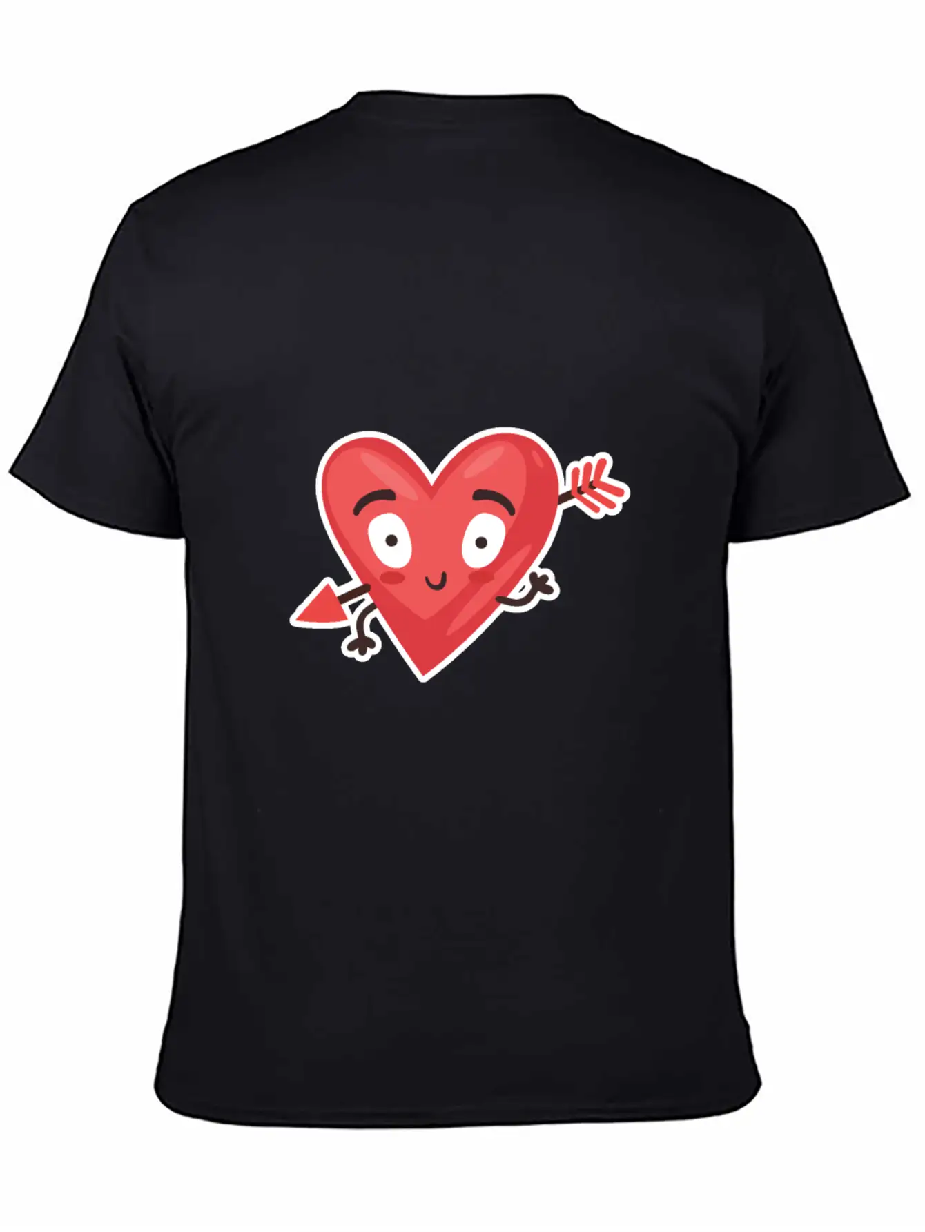 Love Cupid Arrow Heart Casual Graphic T-Shirt – Simple And Comfortable Daily Wear
