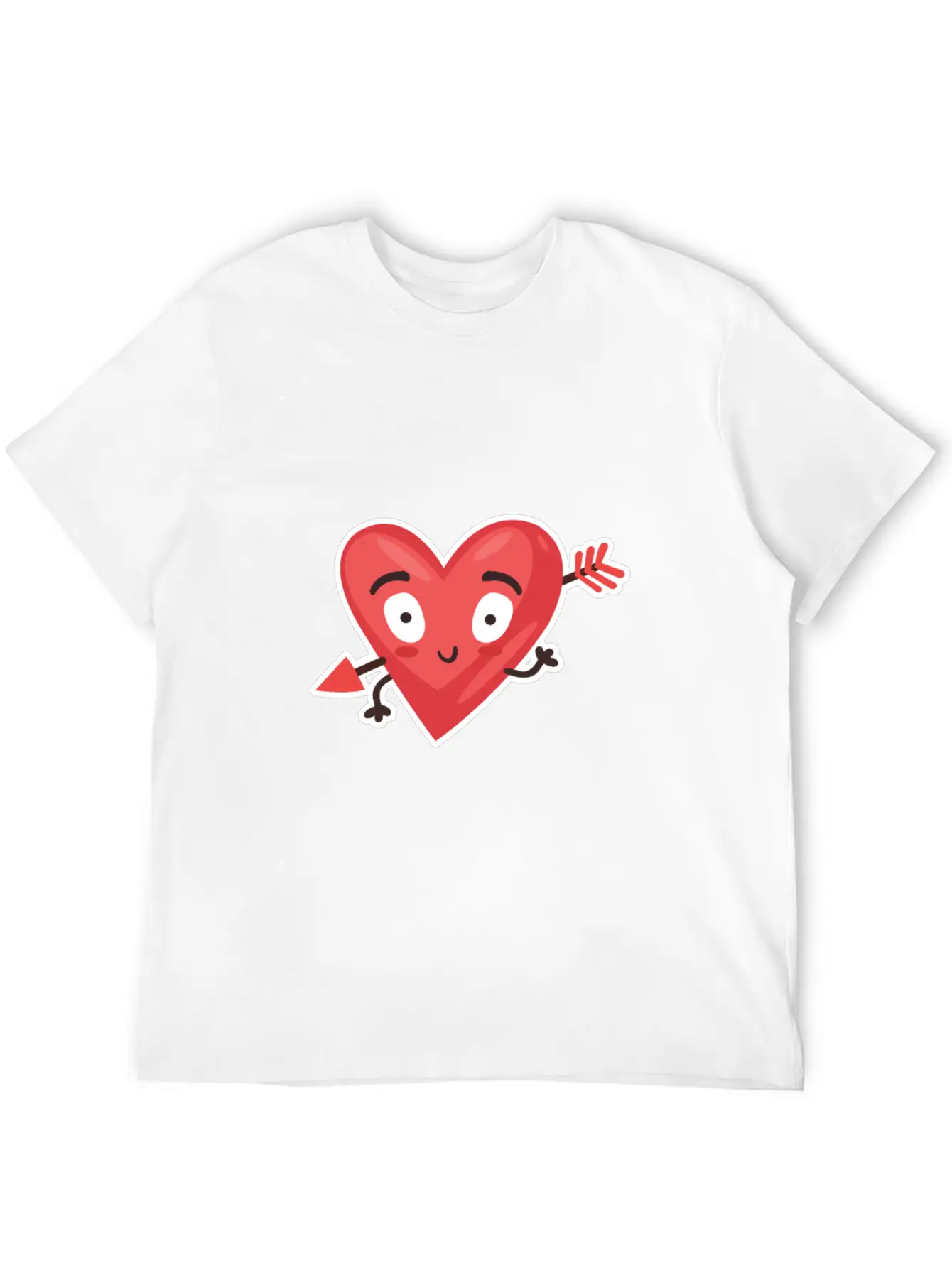 Love Cupid Arrow Heart Casual Graphic T-Shirt – Simple And Comfortable Daily Wear