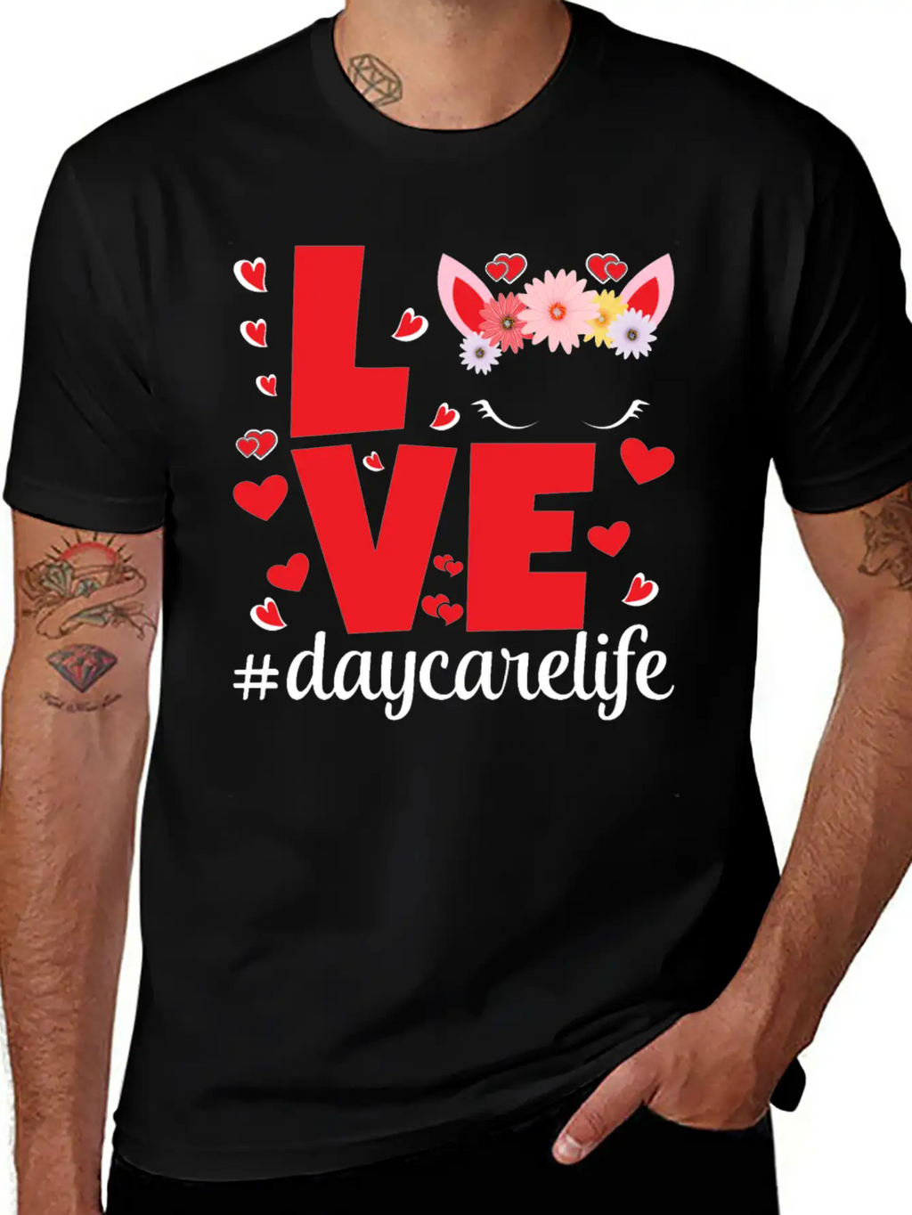 Love Daycarelife Unisex Short Sleeve Soft Cotton T-Shirt – Casual Everyday Wear