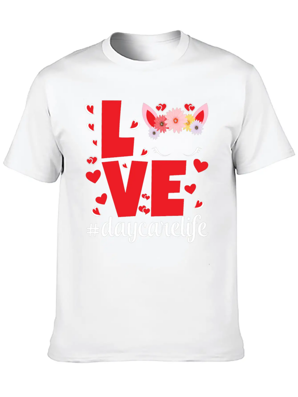 Love Daycarelife Unisex Short Sleeve Soft Cotton T-Shirt – Casual Everyday Wear