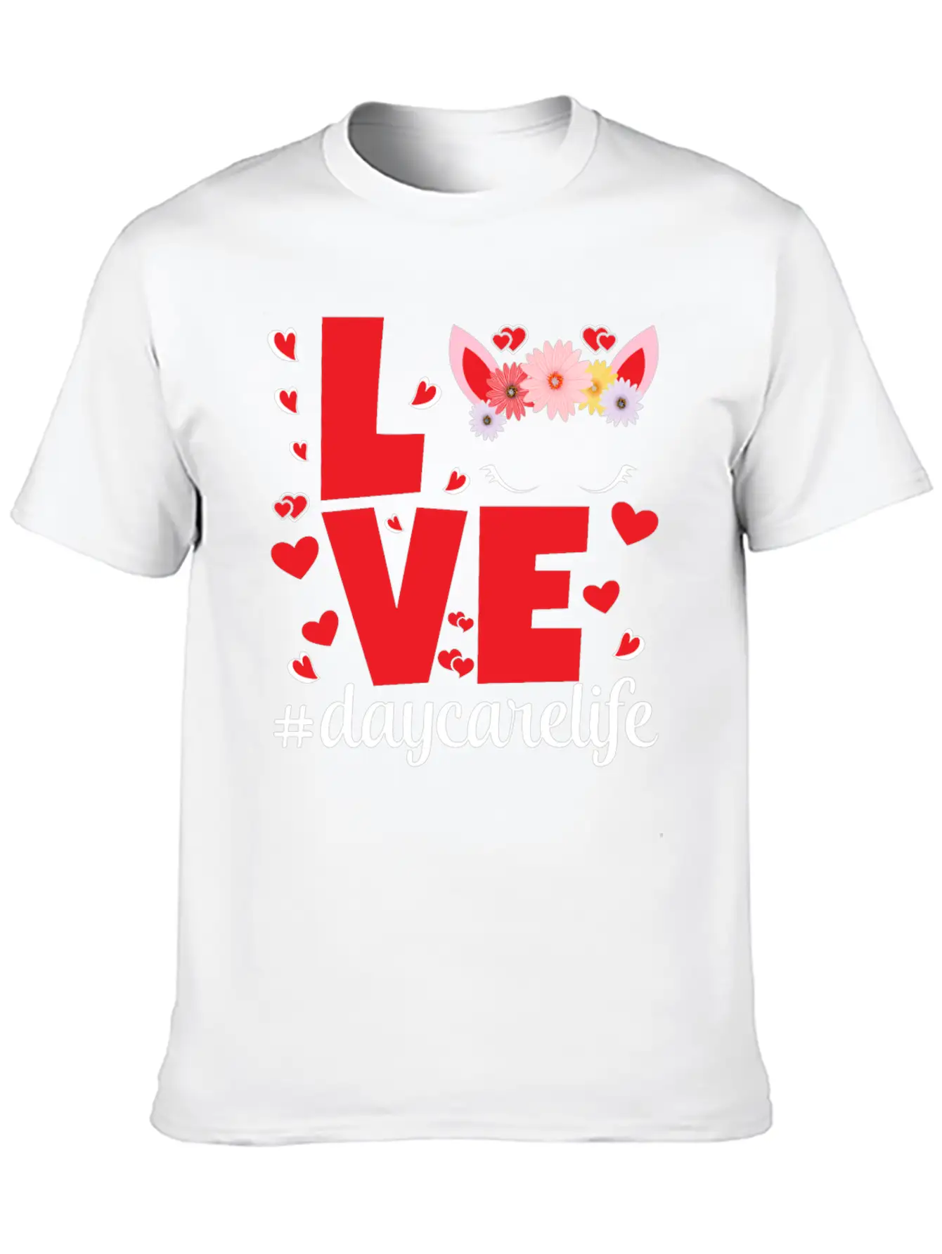 Love Daycarelife Unisex Short Sleeve Soft Cotton T-Shirt – Casual Everyday Wear