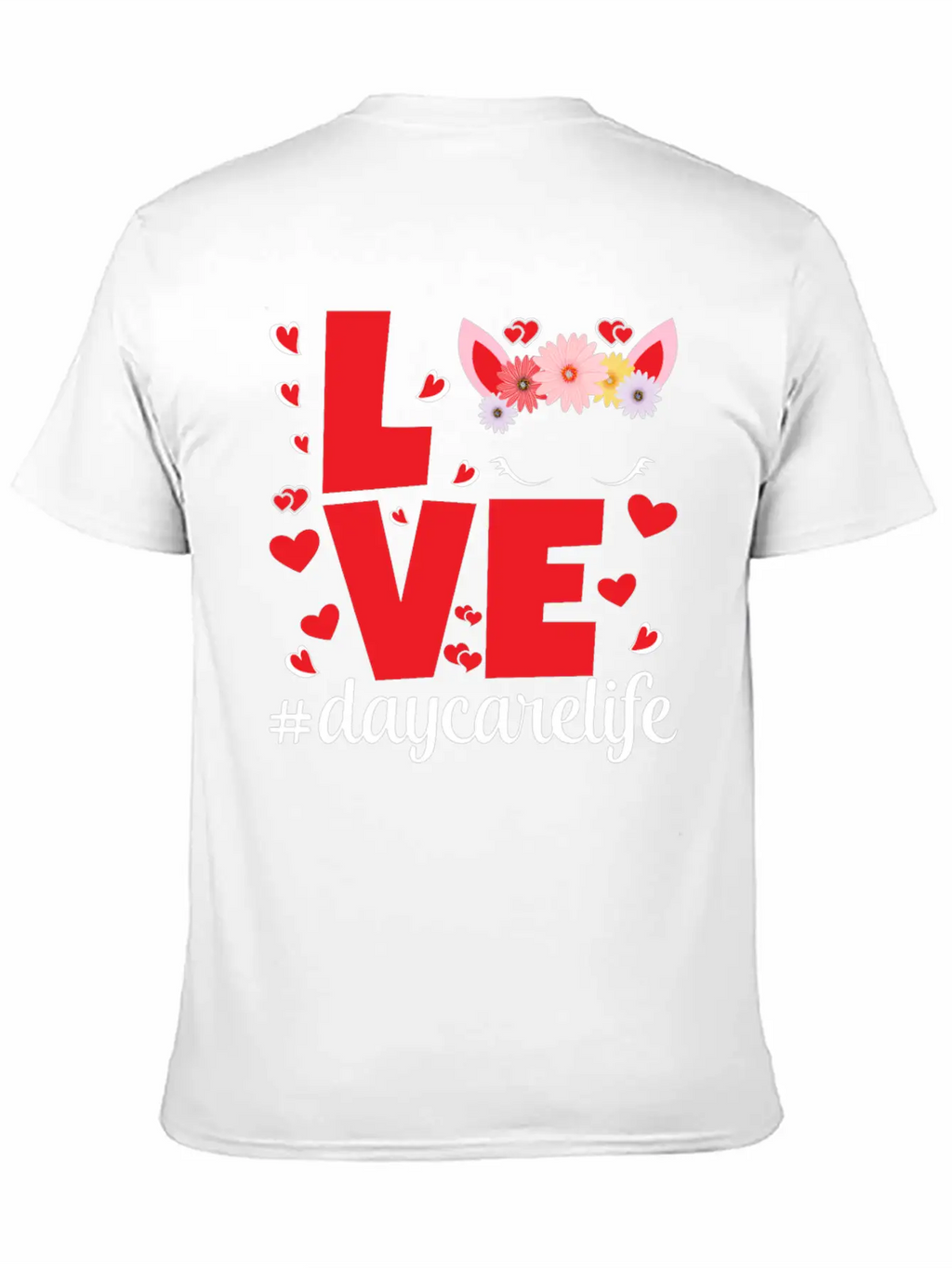 Love Daycarelife Unisex Short Sleeve Soft Cotton T-Shirt – Casual Everyday Wear