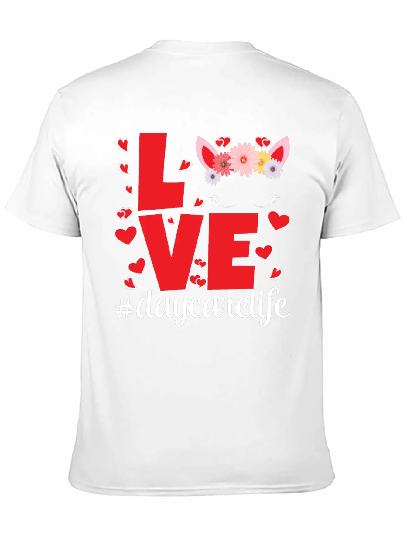 Love Daycarelife Unisex Short Sleeve Soft Cotton T-Shirt – Casual Everyday Wear