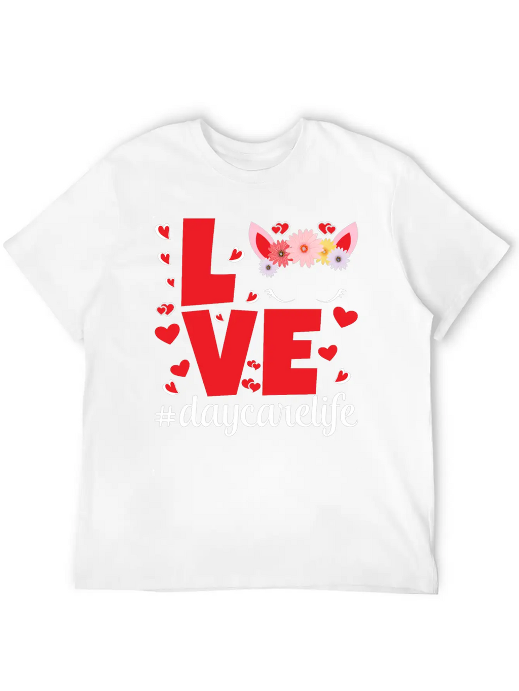 Love Daycarelife Unisex Short Sleeve Soft Cotton T-Shirt – Casual Everyday Wear