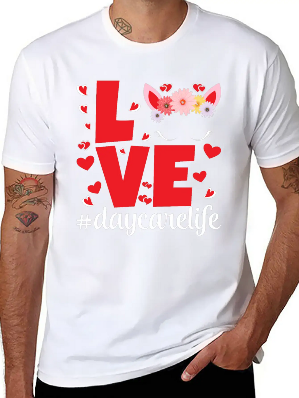 Love Daycarelife Unisex Short Sleeve Soft Cotton T-Shirt – Casual Everyday Wear