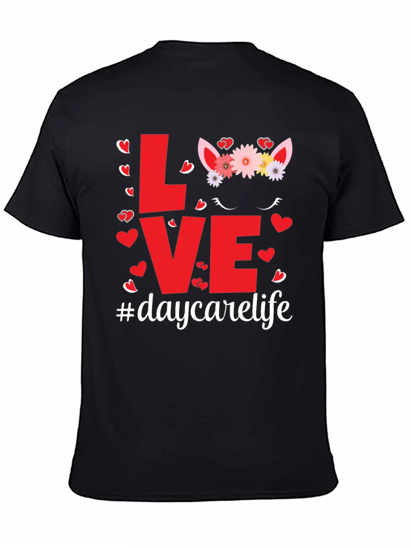 Love Daycarelife Unisex Short Sleeve Soft Cotton T-Shirt – Casual Everyday Wear