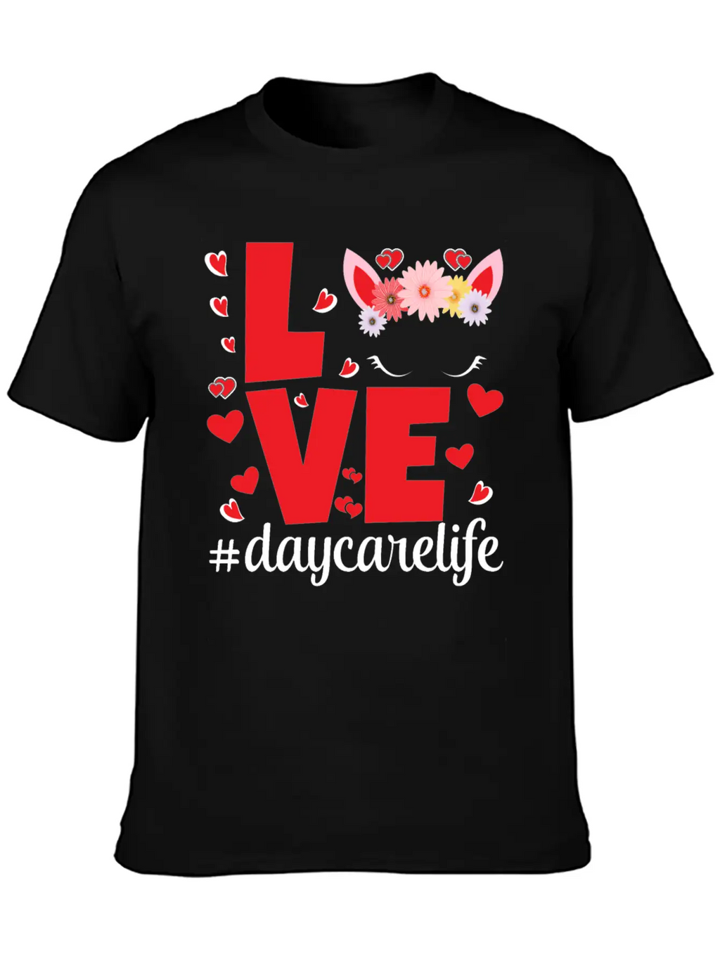 Love Daycarelife Unisex Short Sleeve Soft Cotton T-Shirt – Casual Everyday Wear