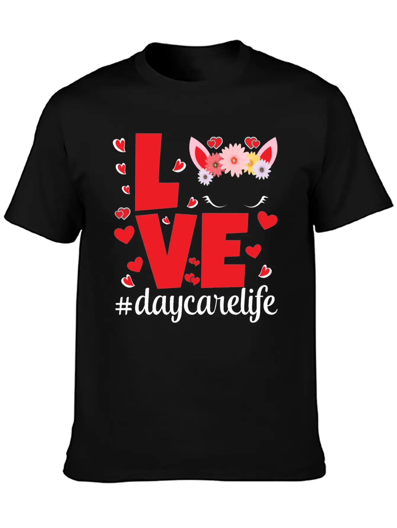 Love Daycarelife Unisex Short Sleeve Soft Cotton T-Shirt – Casual Everyday Wear