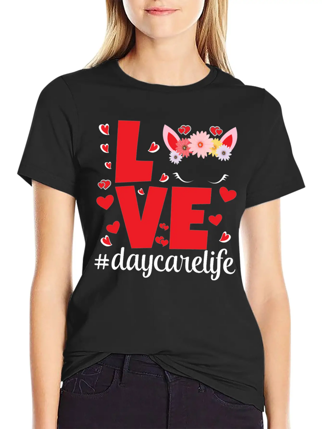 Love Daycarelife Unisex Short Sleeve Soft Cotton T-Shirt – Casual Everyday Wear