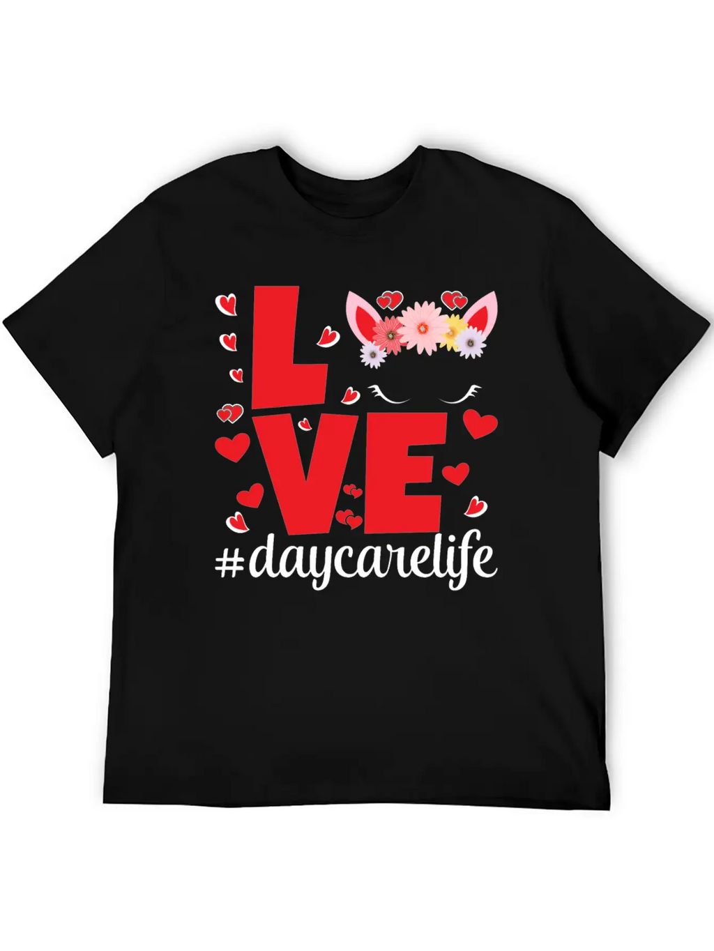 Love Daycarelife Unisex Short Sleeve Soft Cotton T-Shirt – Casual Everyday Wear