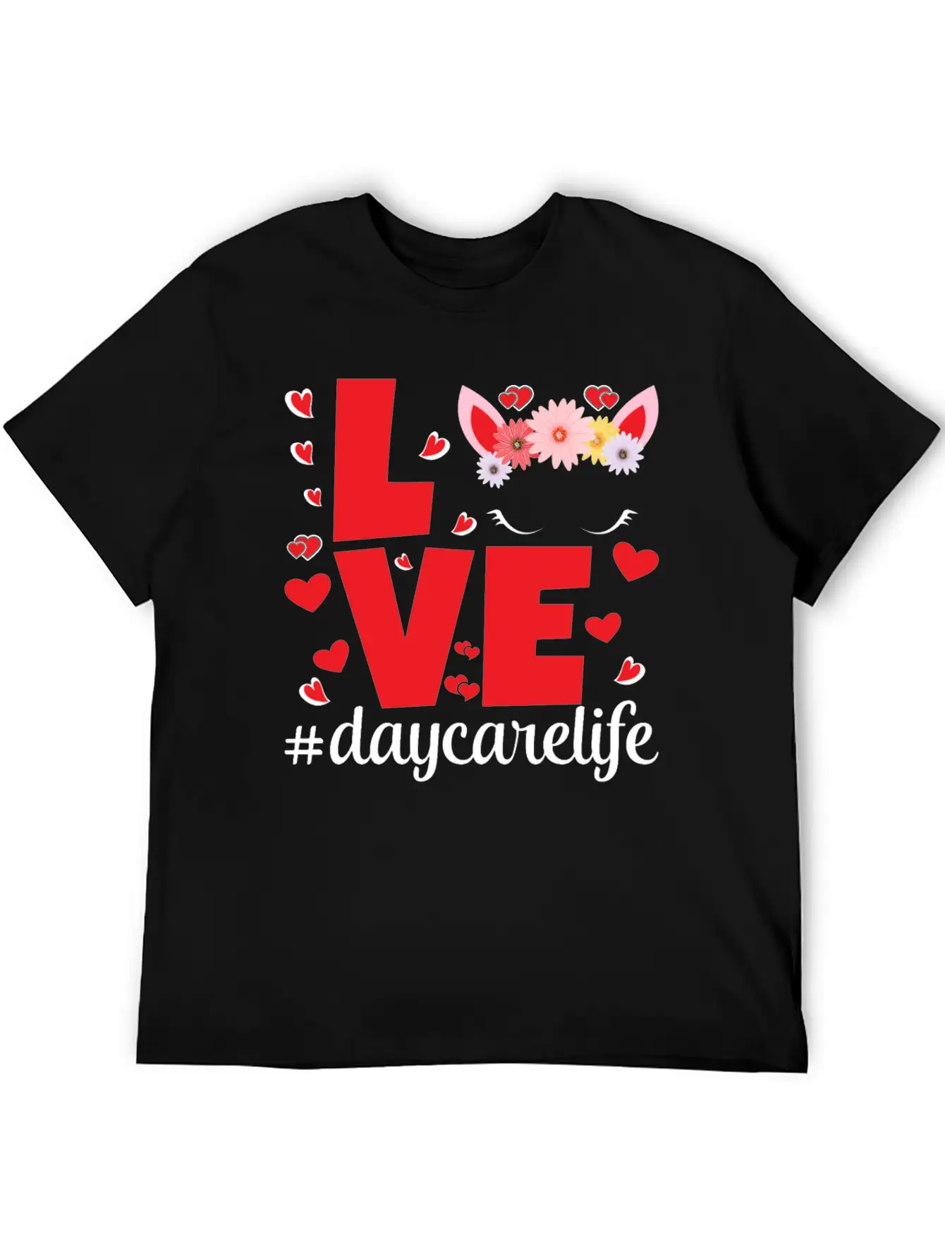 Love Daycarelife Unisex Short Sleeve Soft Cotton T-Shirt – Casual Everyday Wear