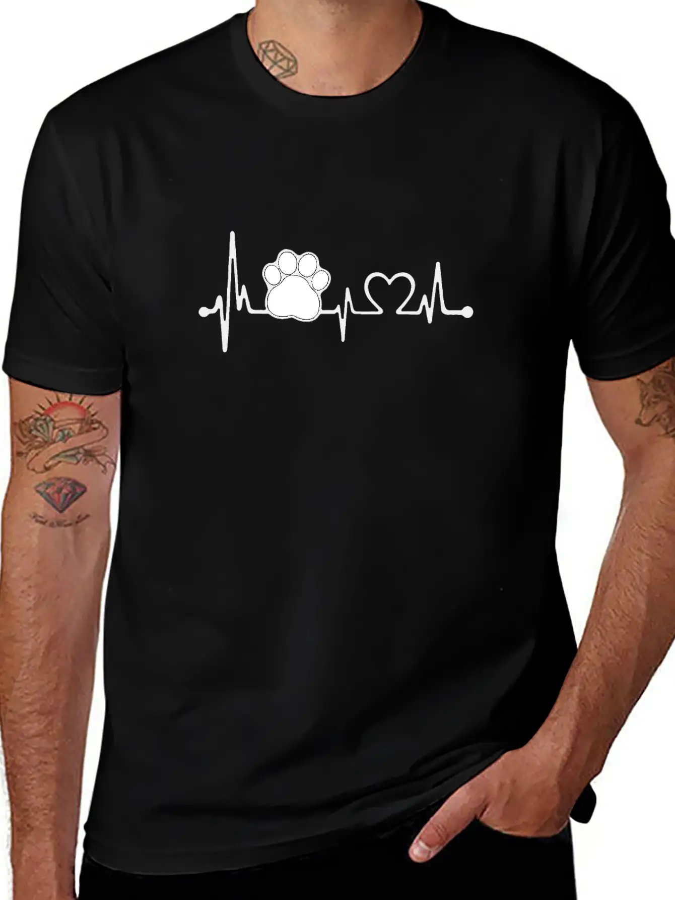 Love Dog Unisex Short Sleeve Soft Cotton T-Shirt – Casual Everyday Wear