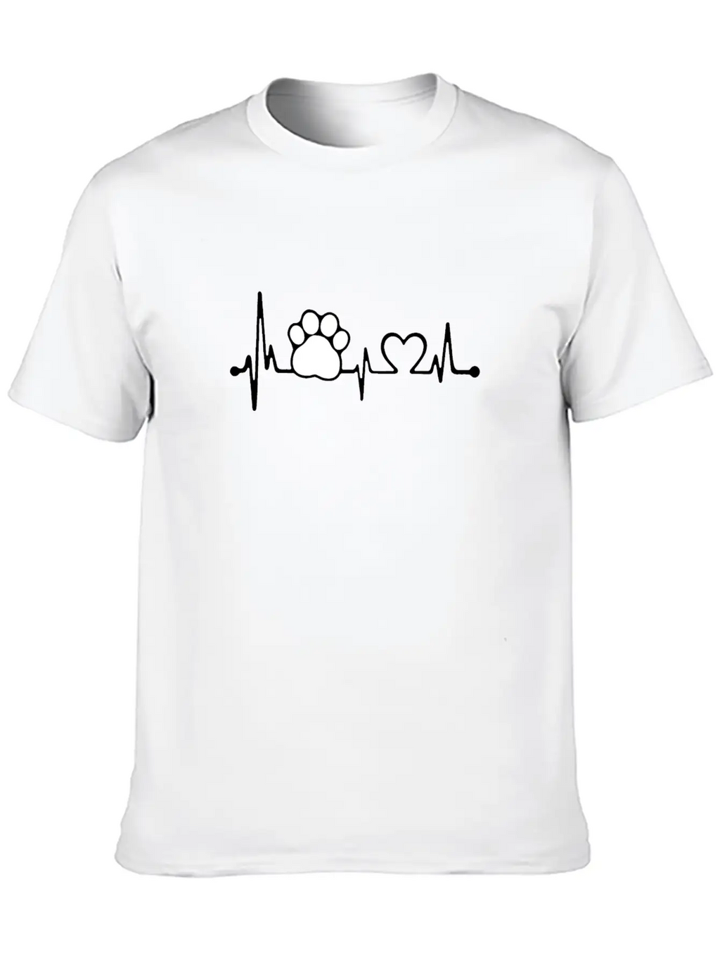 Love Dog Unisex Short Sleeve Soft Cotton T-Shirt – Casual Everyday Wear