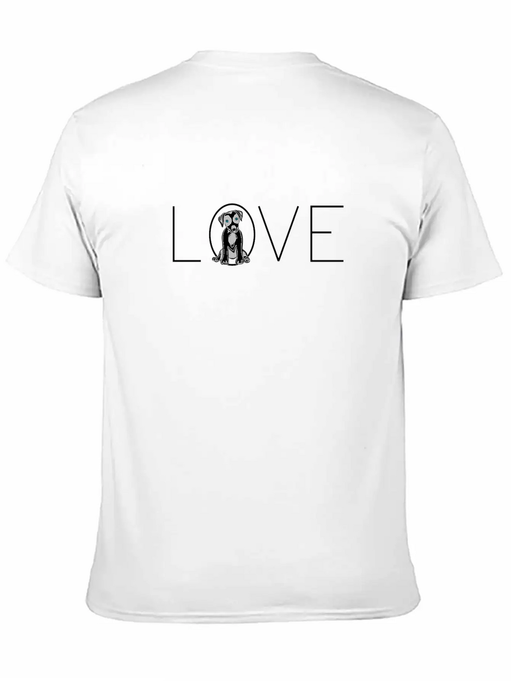 Love Dogs, I Love Dogs, Puppy Unisex Short Sleeve Soft Cotton T-Shirt – Casual Everyday Wear