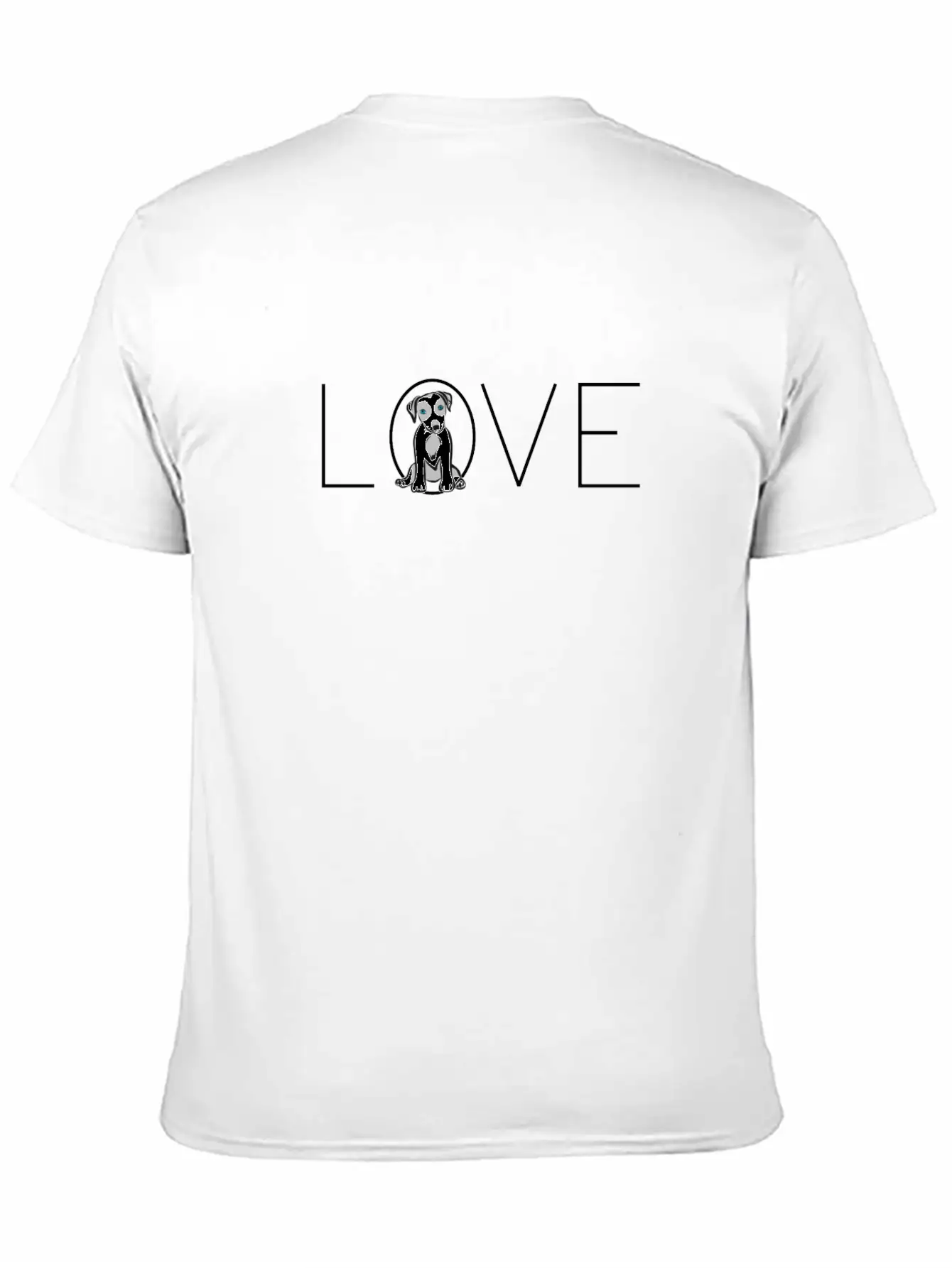Love Dogs, I Love Dogs, Puppy Unisex Short Sleeve Soft Cotton T-Shirt – Casual Everyday Wear
