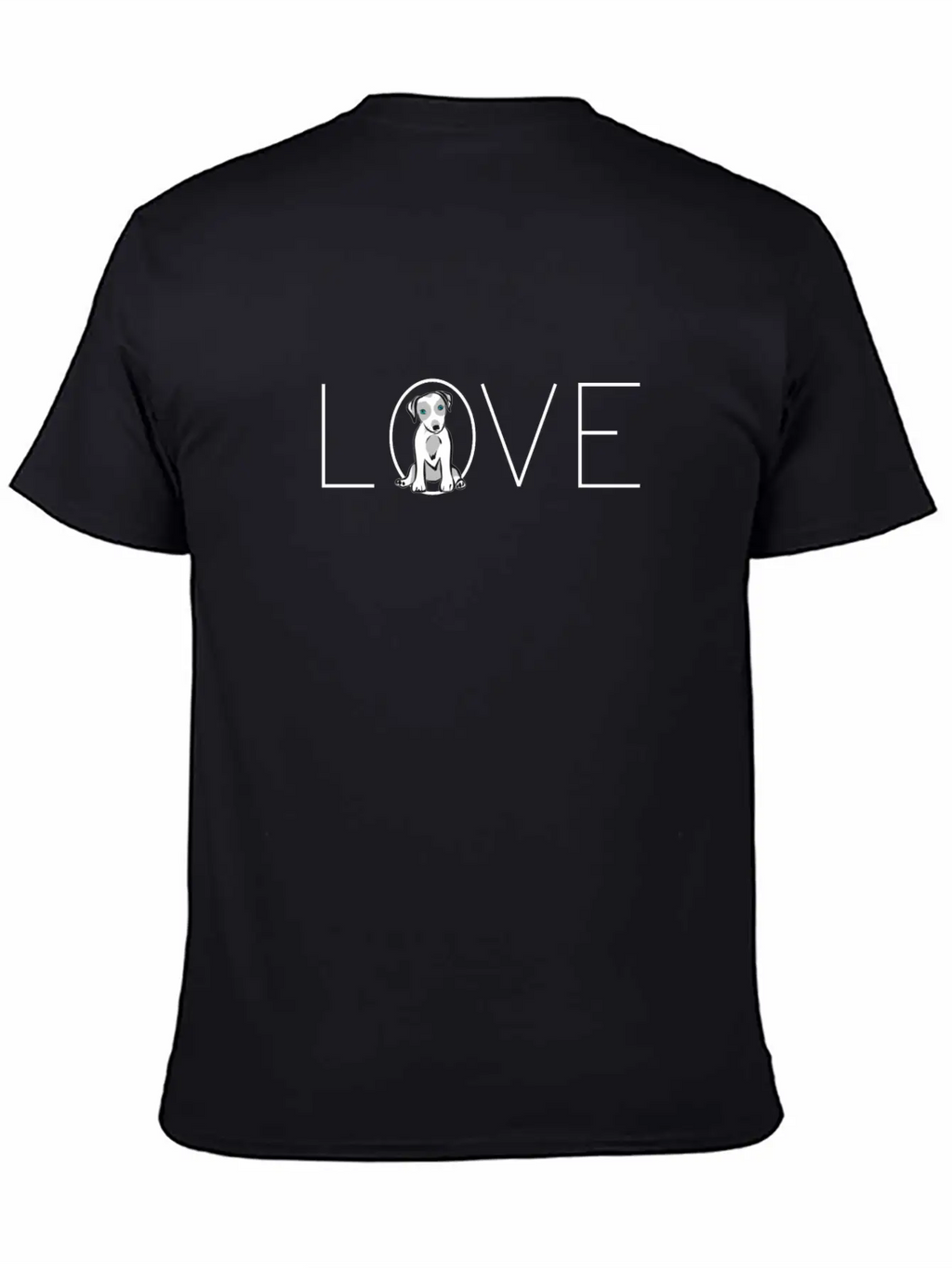 Love Dogs, I Love Dogs, Puppy Unisex Short Sleeve Soft Cotton T-Shirt – Casual Everyday Wear