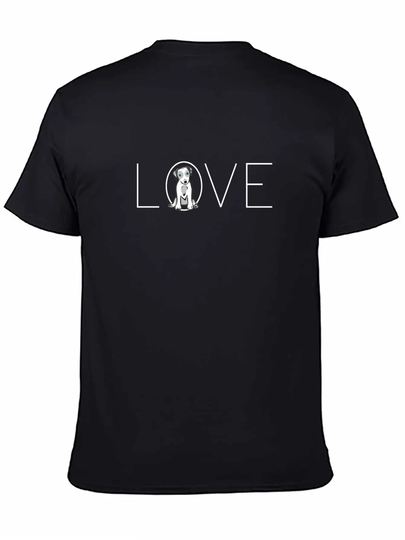 Love Dogs, I Love Dogs, Puppy Unisex Short Sleeve Soft Cotton T-Shirt – Casual Everyday Wear