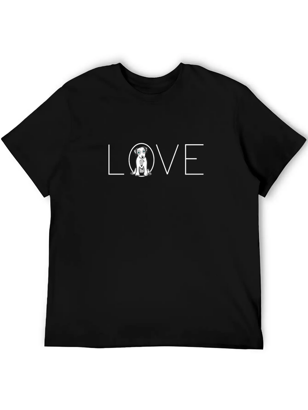 Love Dogs, I Love Dogs, Puppy Unisex Short Sleeve Soft Cotton T-Shirt – Casual Everyday Wear