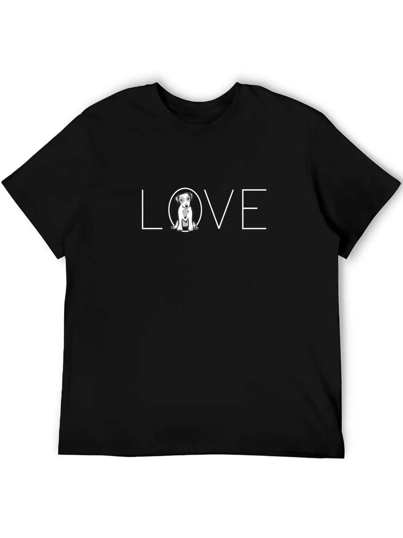 Love Dogs, I Love Dogs, Puppy Unisex Short Sleeve Soft Cotton T-Shirt – Casual Everyday Wear