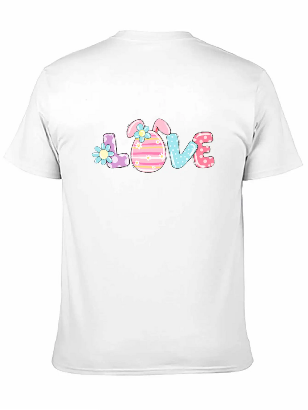 LOVE Easter Egg Easter Bunny Outfit Breathable Soft Cotton T-Shirt – Timeless Casual Look