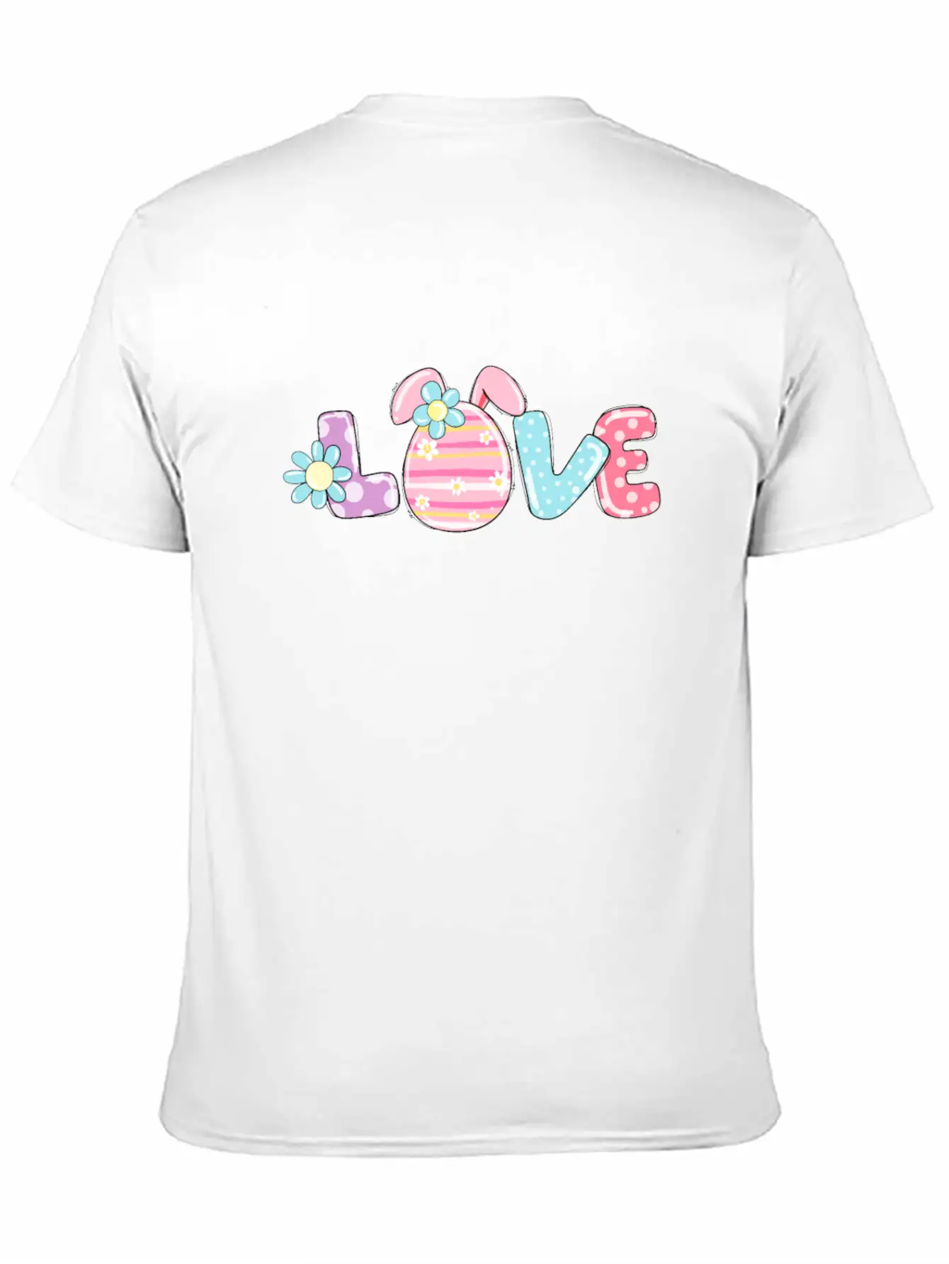 LOVE Easter Egg Easter Bunny Outfit Breathable Soft Cotton T-Shirt – Timeless Casual Look
