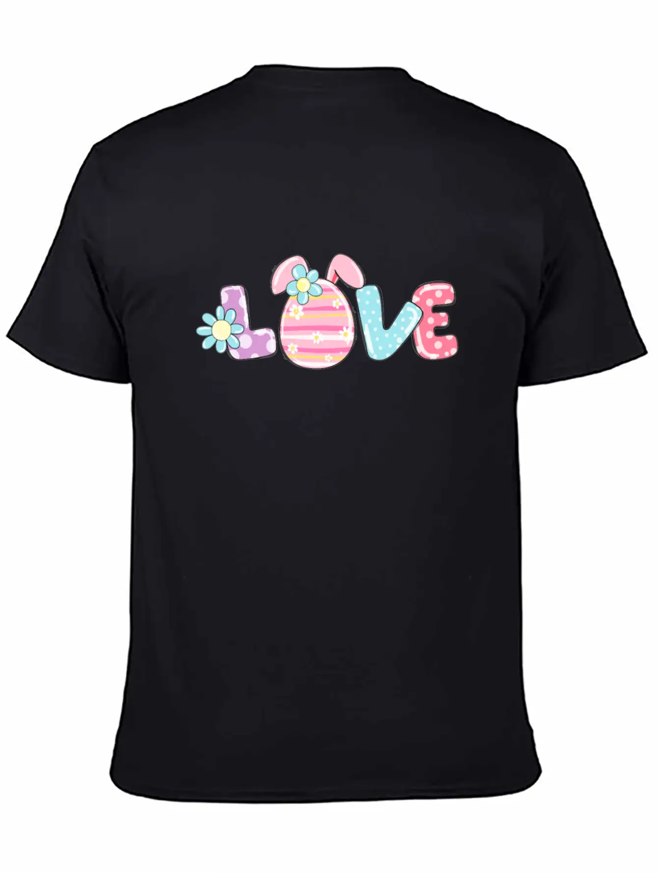 LOVE Easter Egg Easter Bunny Outfit Breathable Soft Cotton T-Shirt – Timeless Casual Look