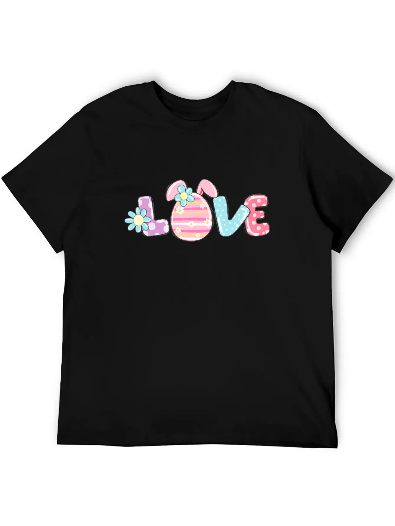 LOVE Easter Egg Easter Bunny Outfit Breathable Soft Cotton T-Shirt – Timeless Casual Look
