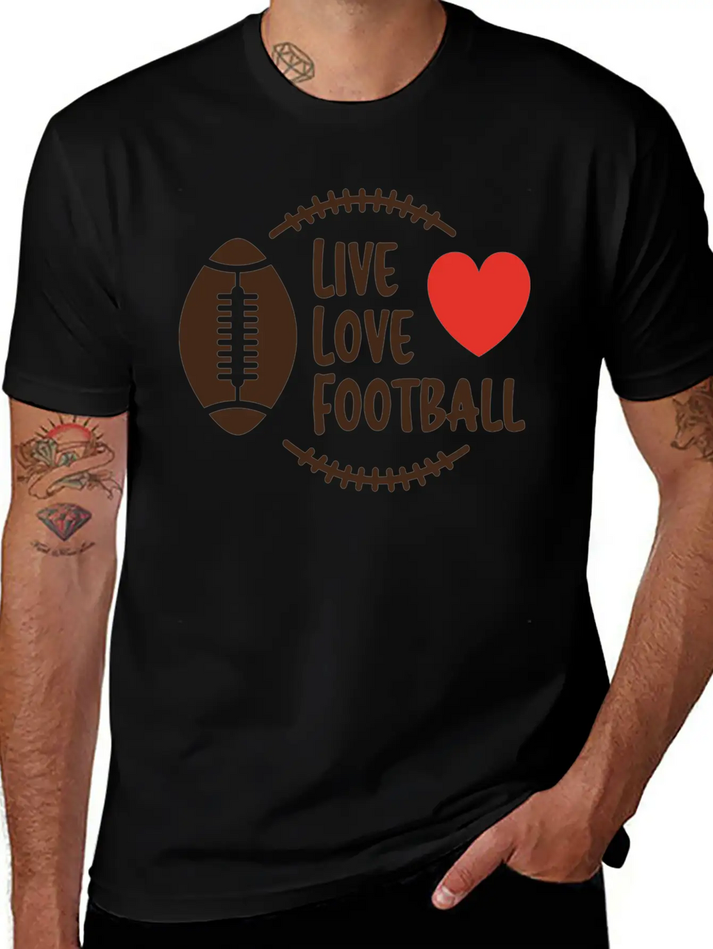 Love Football Unisex Casual T-Shirt – Clean Design For Daily Comfort