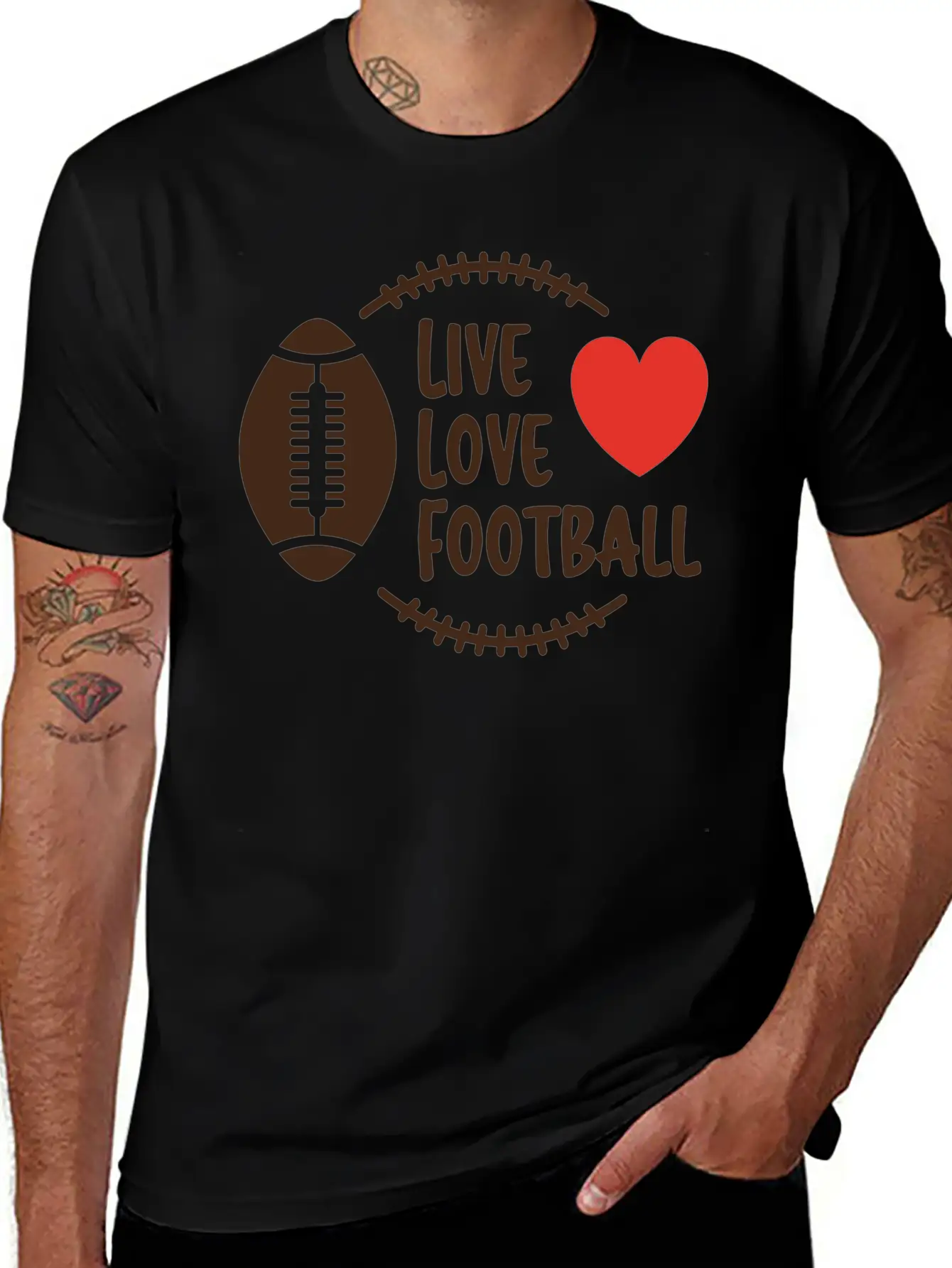 Love Football Unisex Casual T-Shirt – Clean Design For Daily Comfort