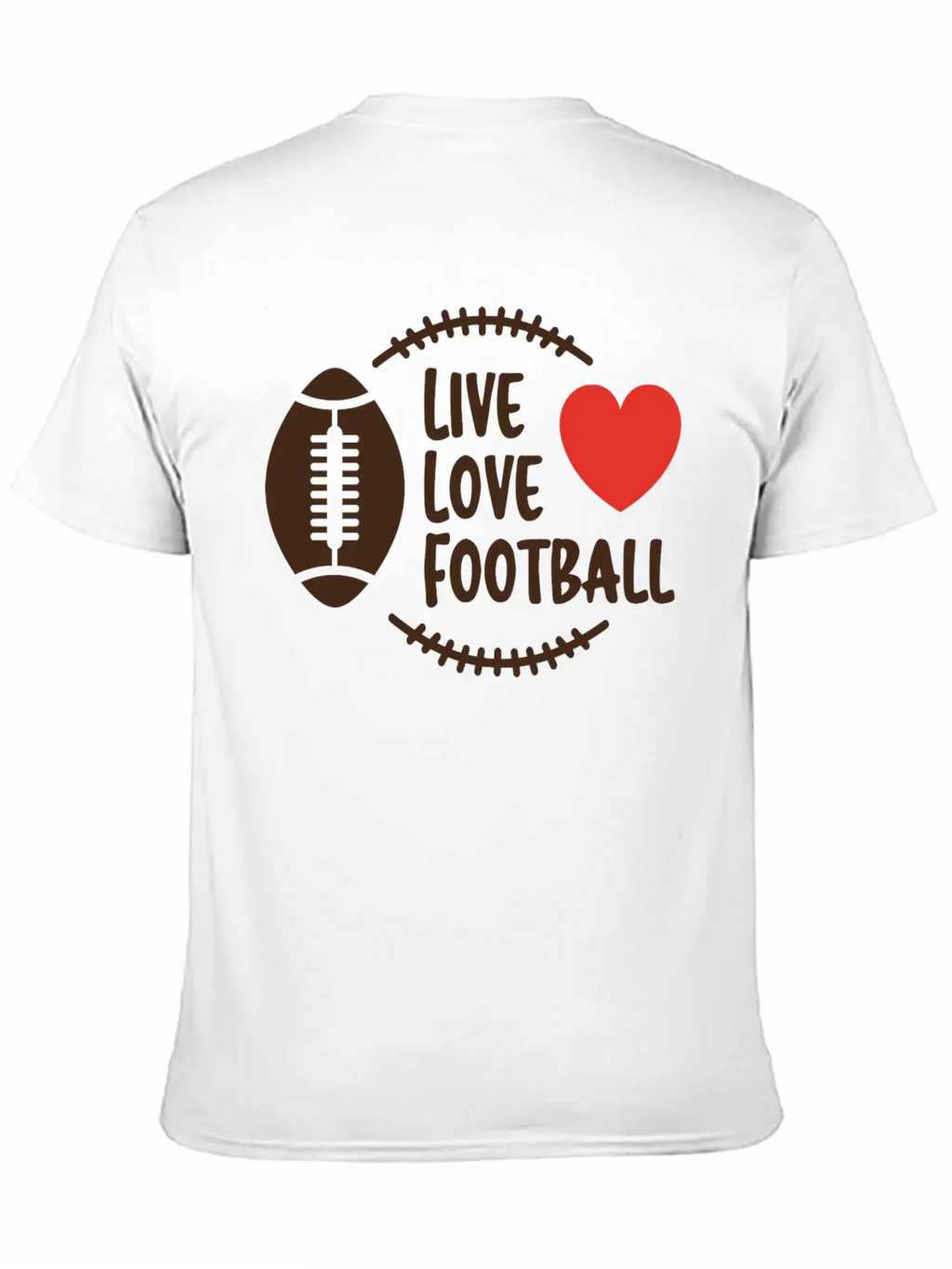 Love Football Unisex Casual T-Shirt – Clean Design For Daily Comfort