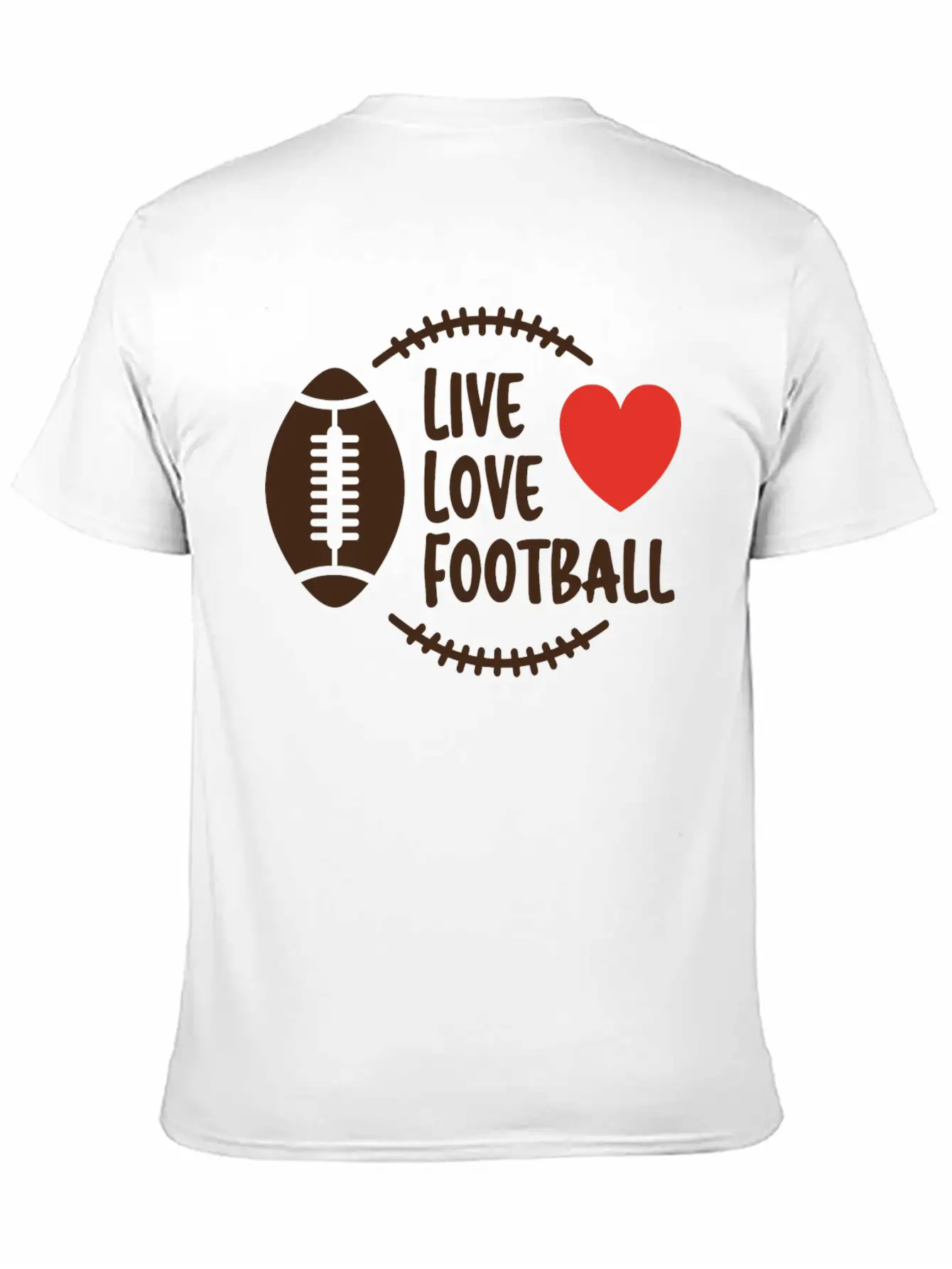 Love Football Unisex Casual T-Shirt – Clean Design For Daily Comfort
