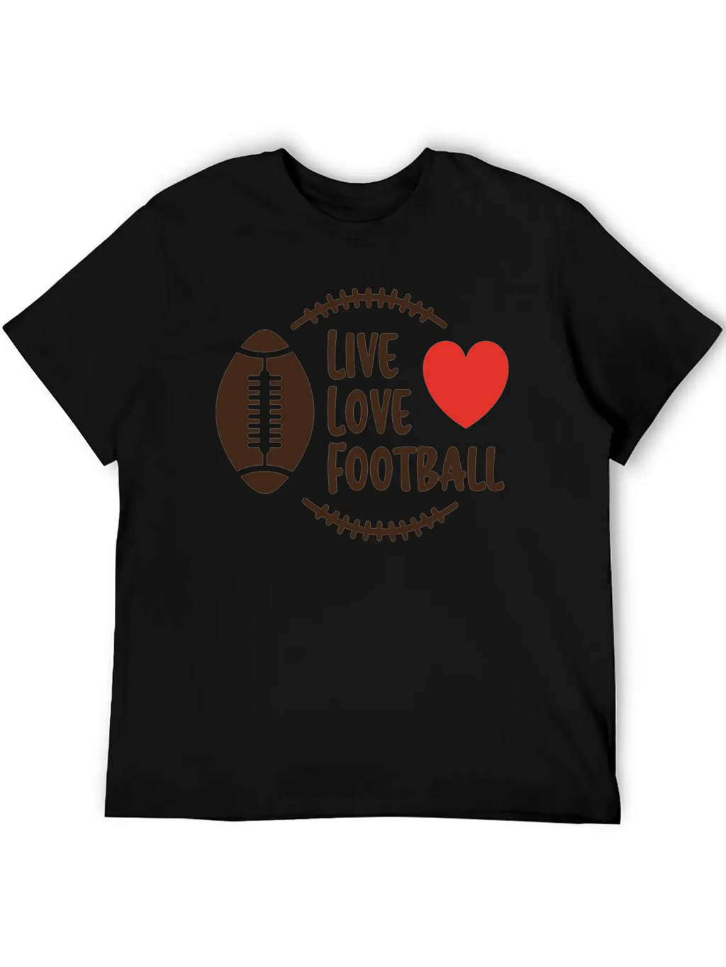 Love Football Unisex Casual T-Shirt – Clean Design For Daily Comfort