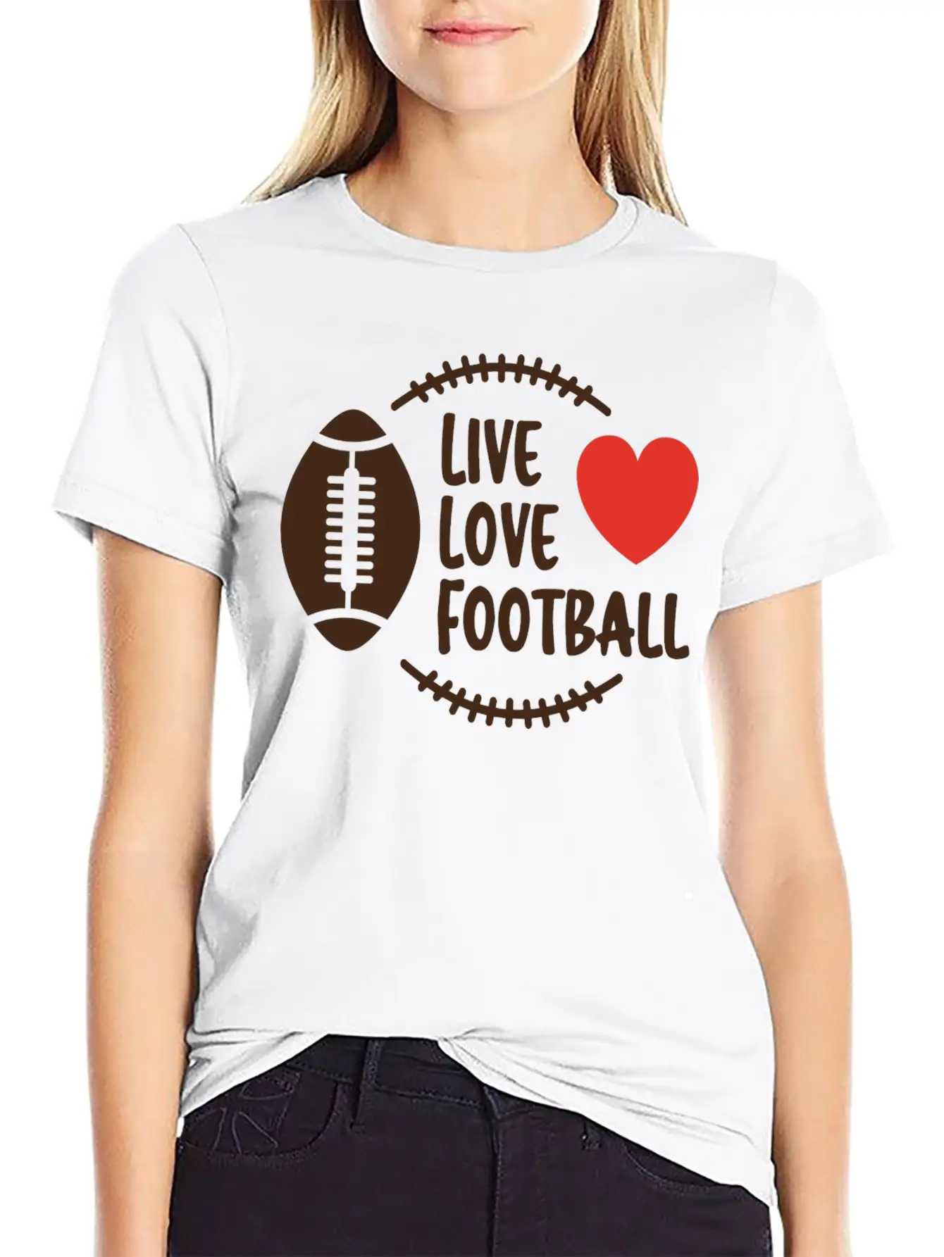 Love Football Unisex Casual T-Shirt – Clean Design For Daily Comfort