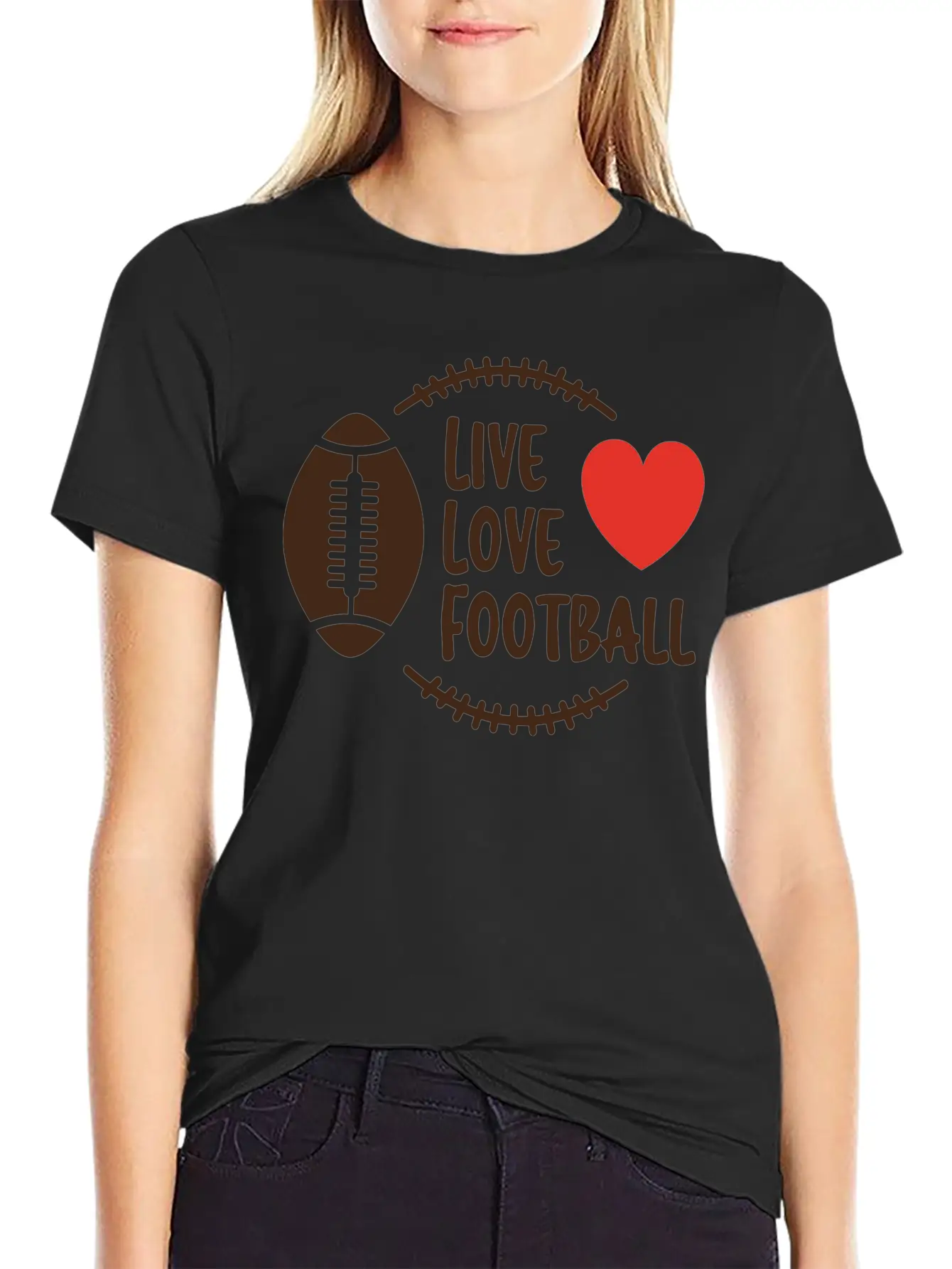 Love Football Unisex Casual T-Shirt – Clean Design For Daily Comfort
