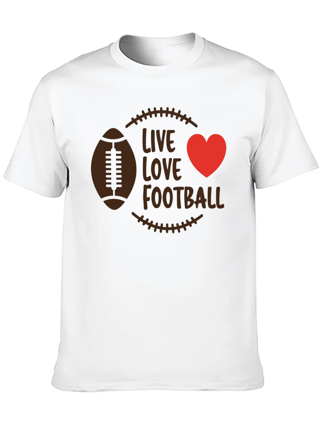 Love Football Unisex Casual T-Shirt – Clean Design For Daily Comfort