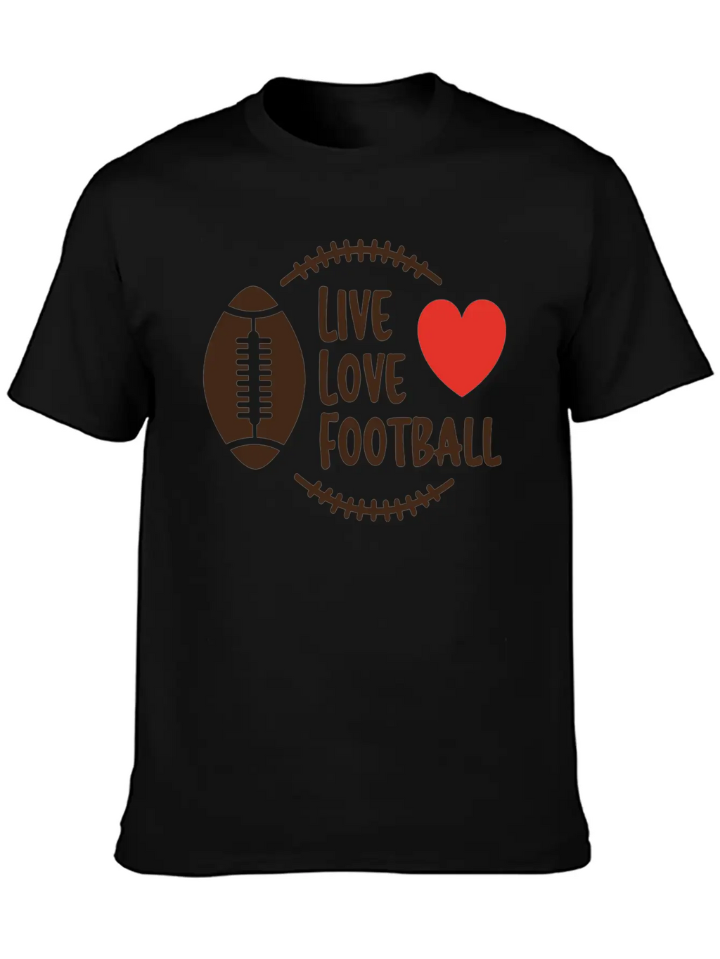 Love Football Unisex Casual T-Shirt – Clean Design For Daily Comfort